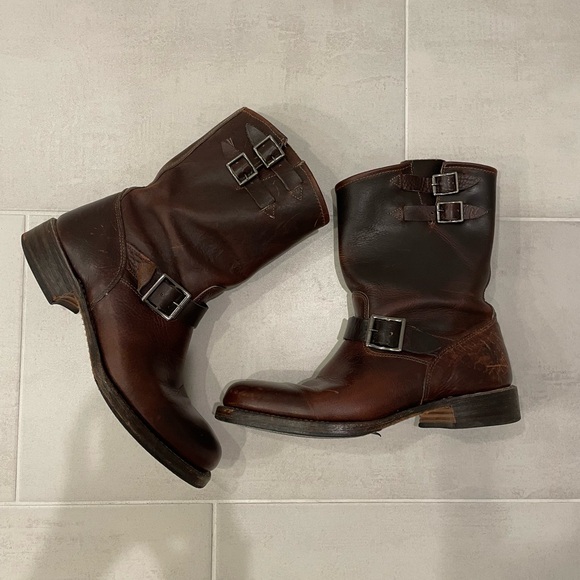 Men's Frye engineer leather boots